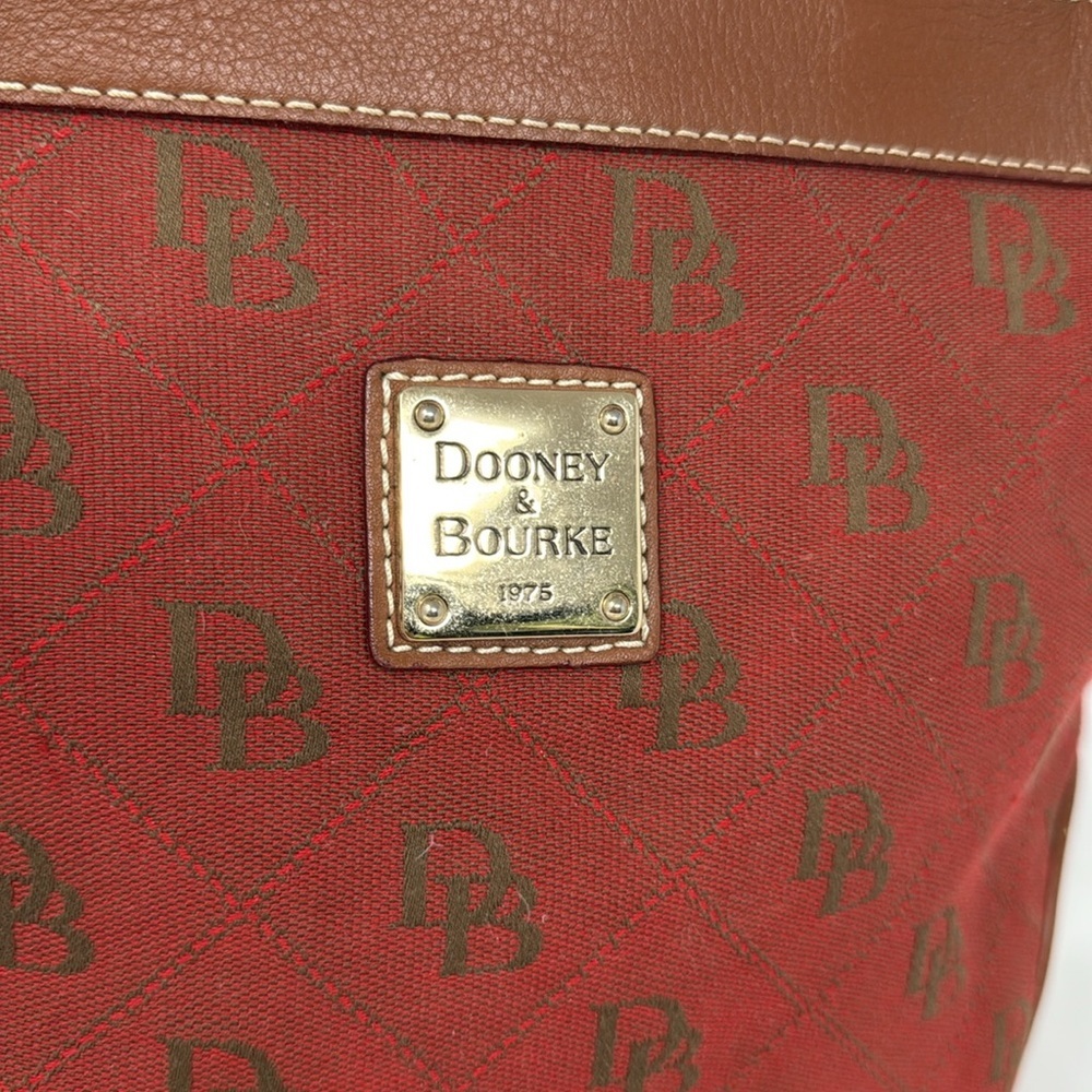Dooney & Bourke Classic Monogram Canvas Leather Bag - Picture 3 of 16